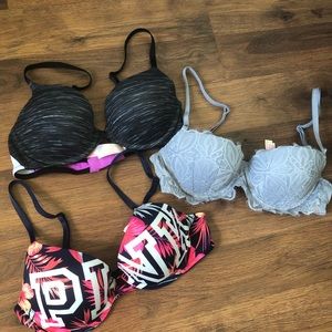 VICTORIA’s SECRET PINK PUSH UP BRAS